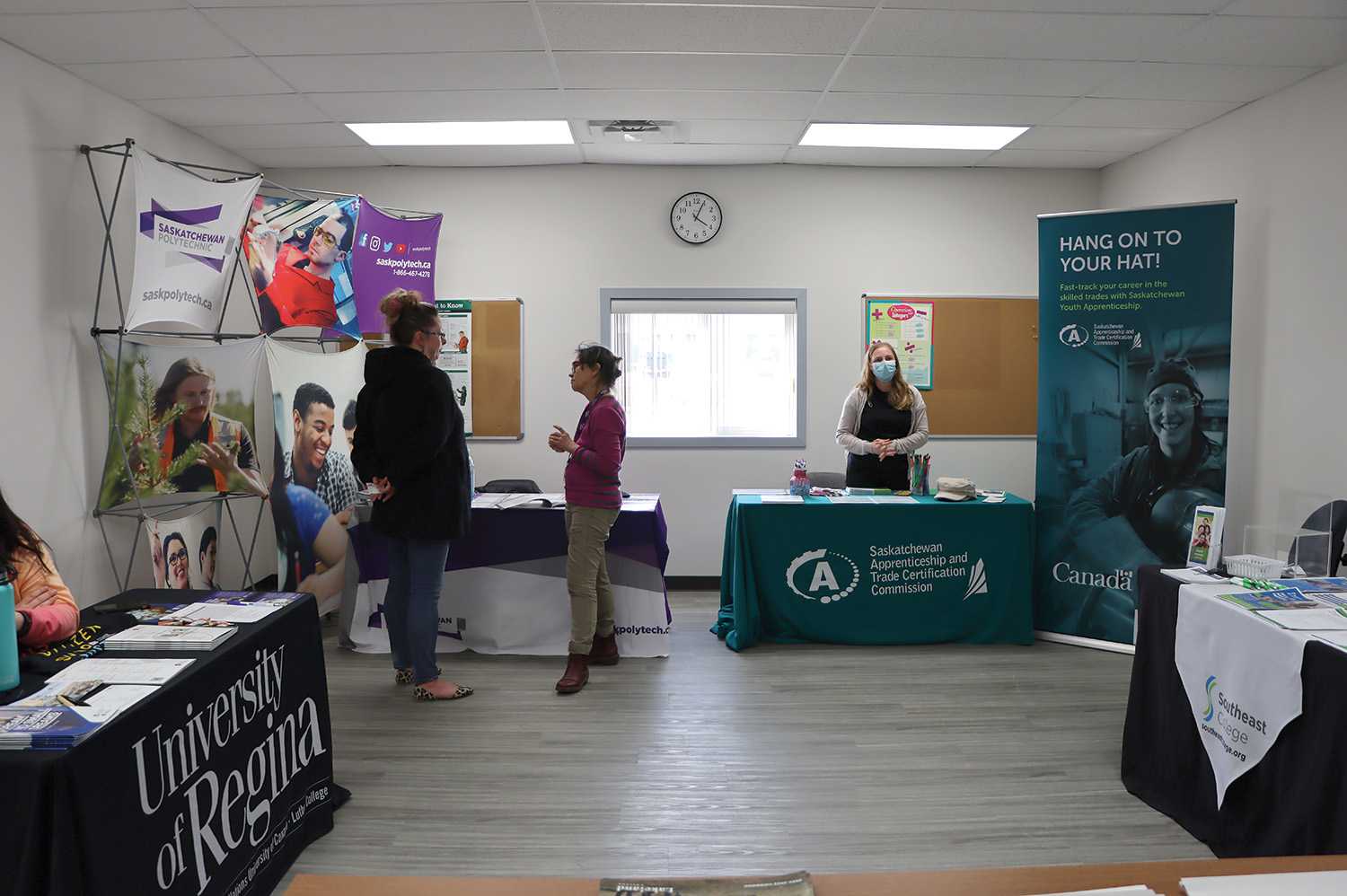 At the Southeast College Open House in Moosomin, colleges and universities were showing the variety of different courses they offer to the community in town.
